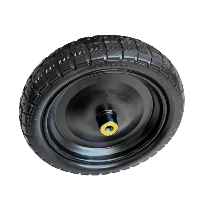 13 Inch Flat Free Tire Solid PU Foam 13'' Wheelbarrow Tires for Gorilla Carts