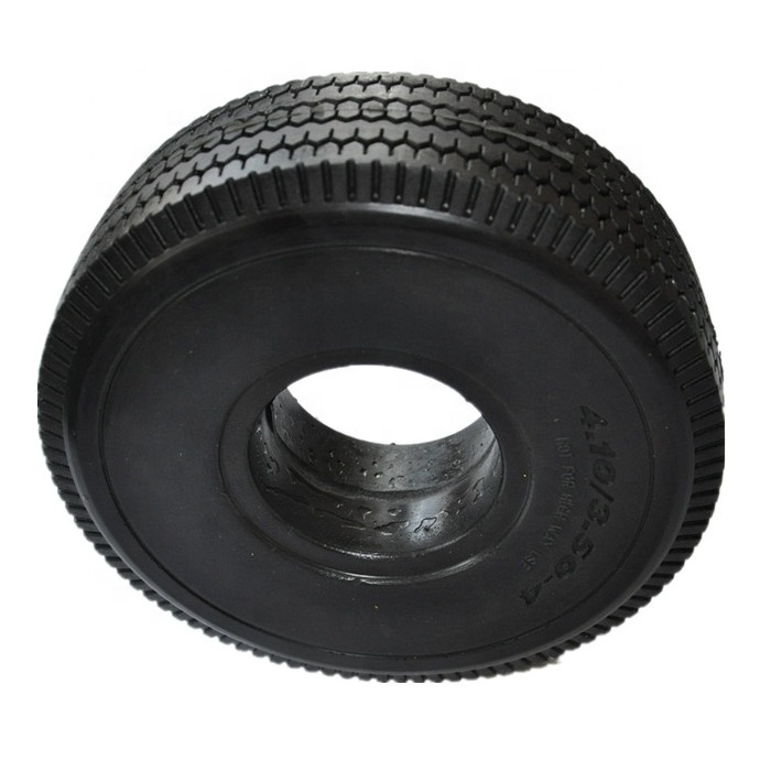 High quality Wear-resisting 250mm solid wheel 4.10/3.50-4 PU tire solid rubber tyre