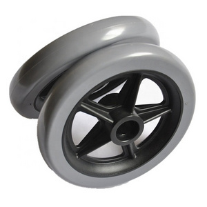 6 inch PVC plastic pram wheel/wheelchair caster wheel