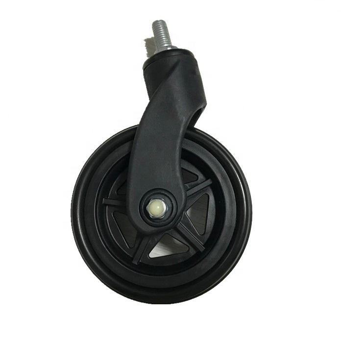 6 inch PVC plastic pram wheel/wheelchair caster wheel