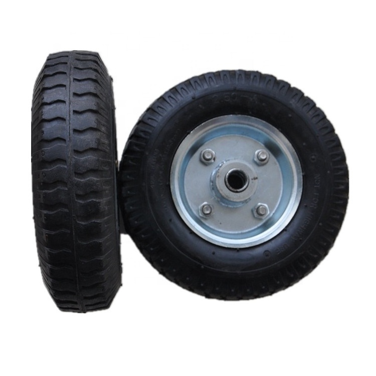 2.50-4 rubber wheel barrow tire/small wheels and tires