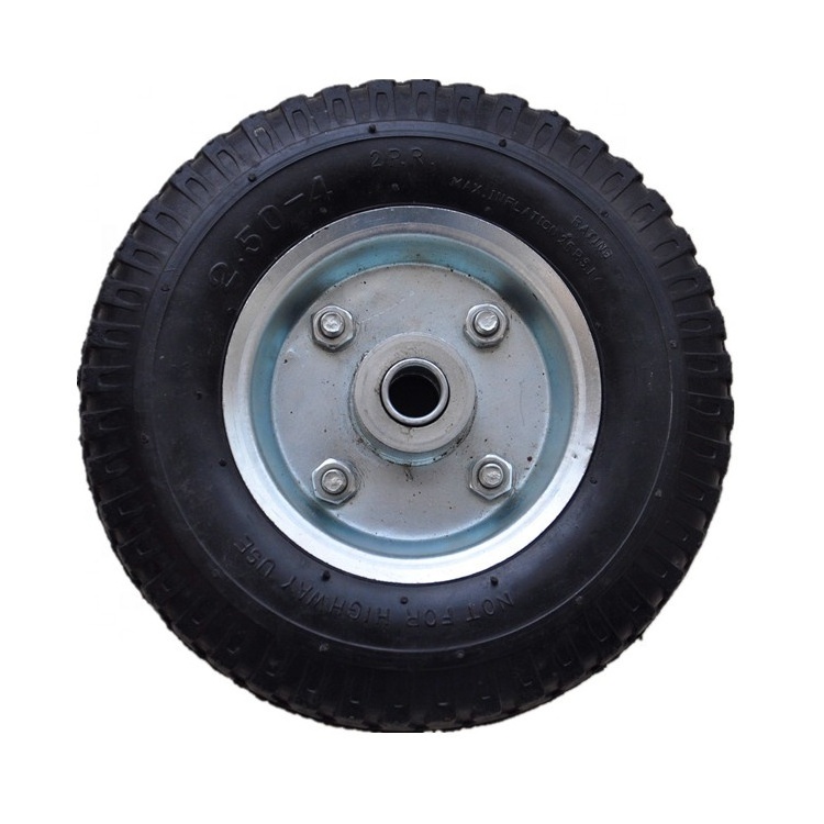 2.50-4 rubber wheel barrow tire/small wheels and tires