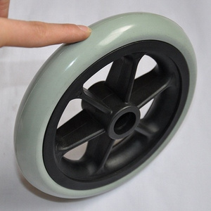 7 inch PU foam stroller wheels plastic wheels