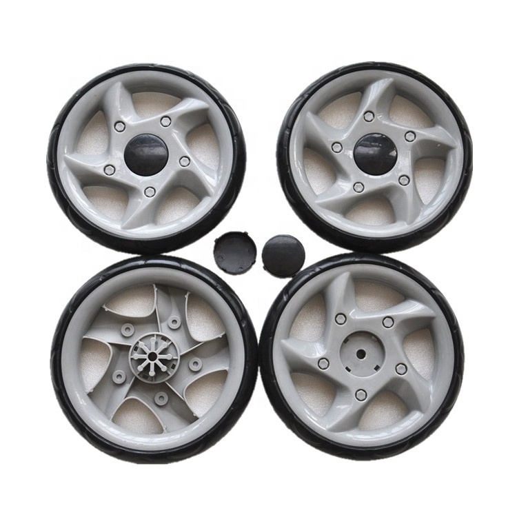 9 inch plastic EVA toy wheel, stroller pram wheels