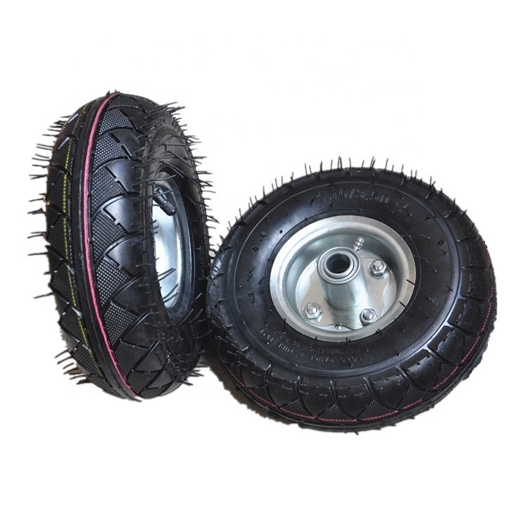 trolley tyre 4.10/3.50-4 small inflatable wheel