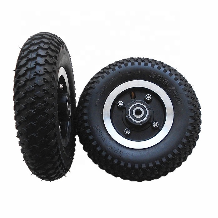 200mm inflatable rubber plastic dolly wheel toy plastic wagon wheel