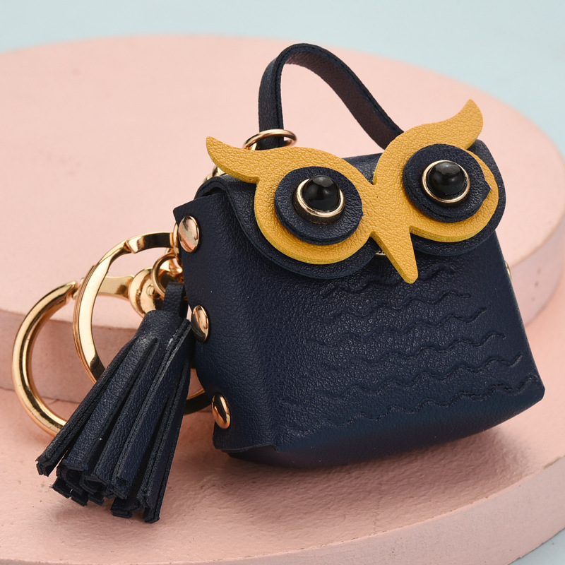 Cute Owl Small Bag Women Pu Leather Coin Purses Fashion Jewelry Handbag Girls Coin Card Holder For Kids Purses Keychain