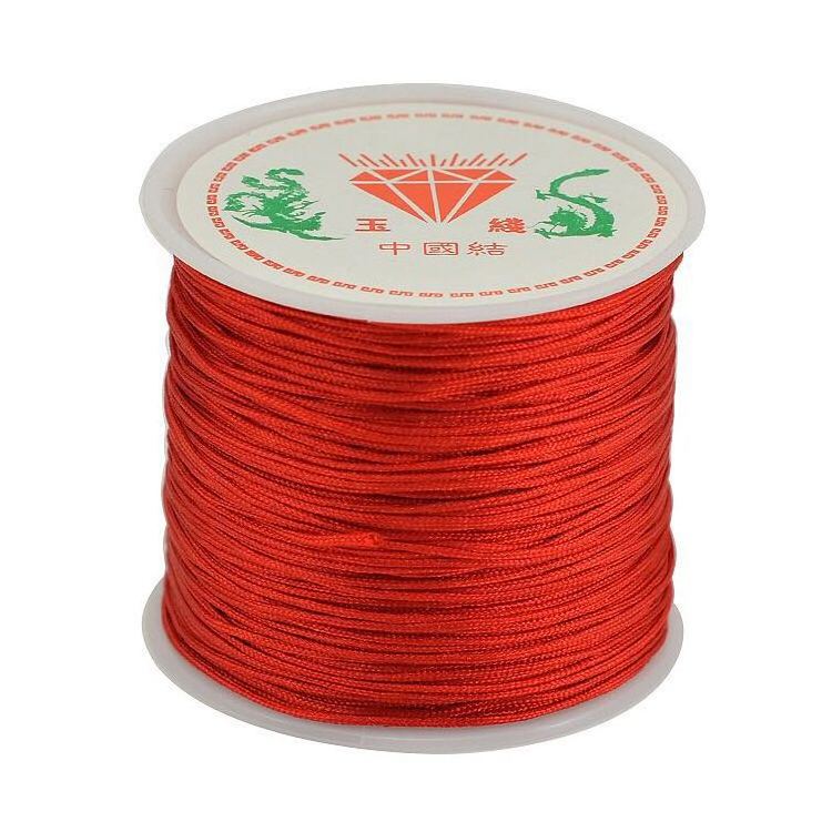 50pcs 45Meter 0.8mm Nylon Cord Thread Chinese Knot Macrame Cord Bracelet Braided String Beading Craft DIY Jewelry Cord Thread