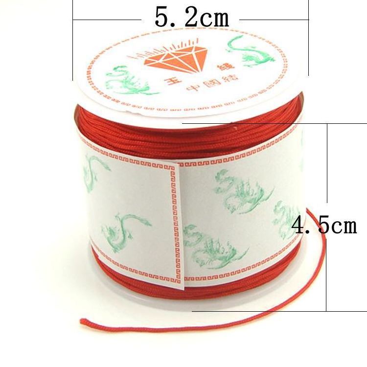 50pcs 45Meter 0.8mm Nylon Cord Thread Chinese Knot Macrame Cord Bracelet Braided String Beading Craft DIY Jewelry Cord Thread