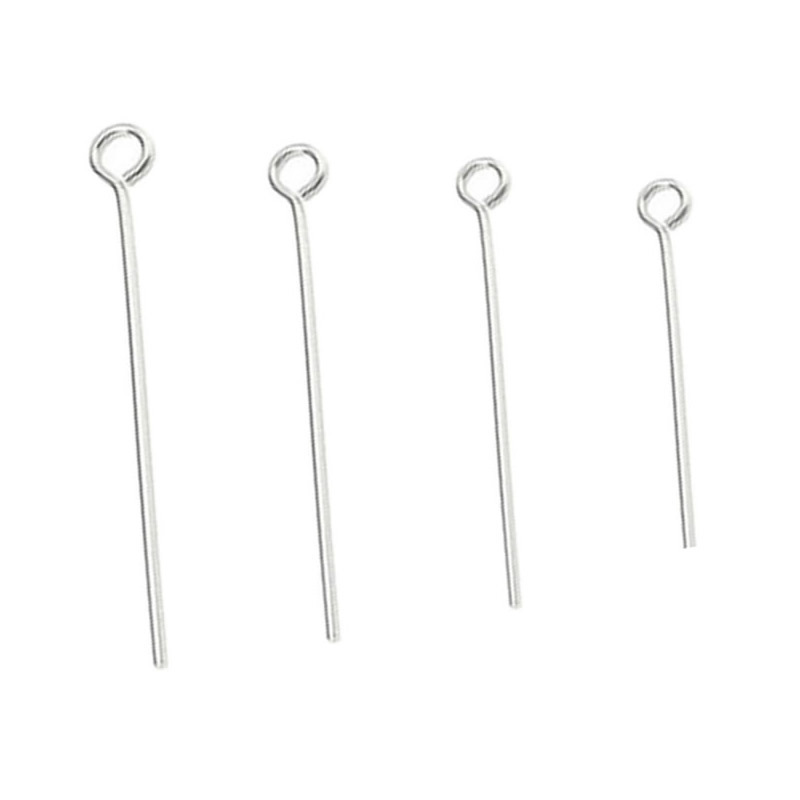 100pcs 925 Sterling Silver Head pin DIY Jewelry Accessories Earrings Beading Eye Pins Flat Head Pins For Jewelry Making Supplies