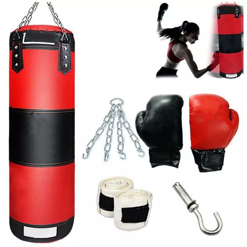 2023 best High Quality Customize Design Kids Punching Bag and Gloves UNFILLED Hanging Boxing Bag for Sparring, MMA, Kickboxing.