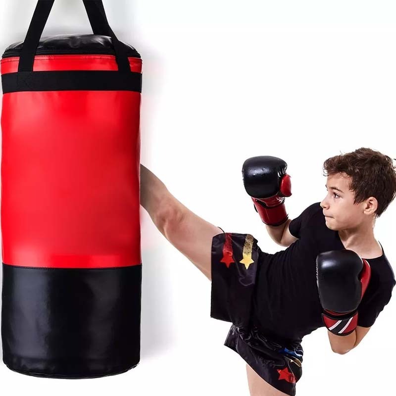 2023 best High Quality Customize Design Kids Punching Bag and Gloves UNFILLED Hanging Boxing Bag for Sparring, MMA, Kickboxing.