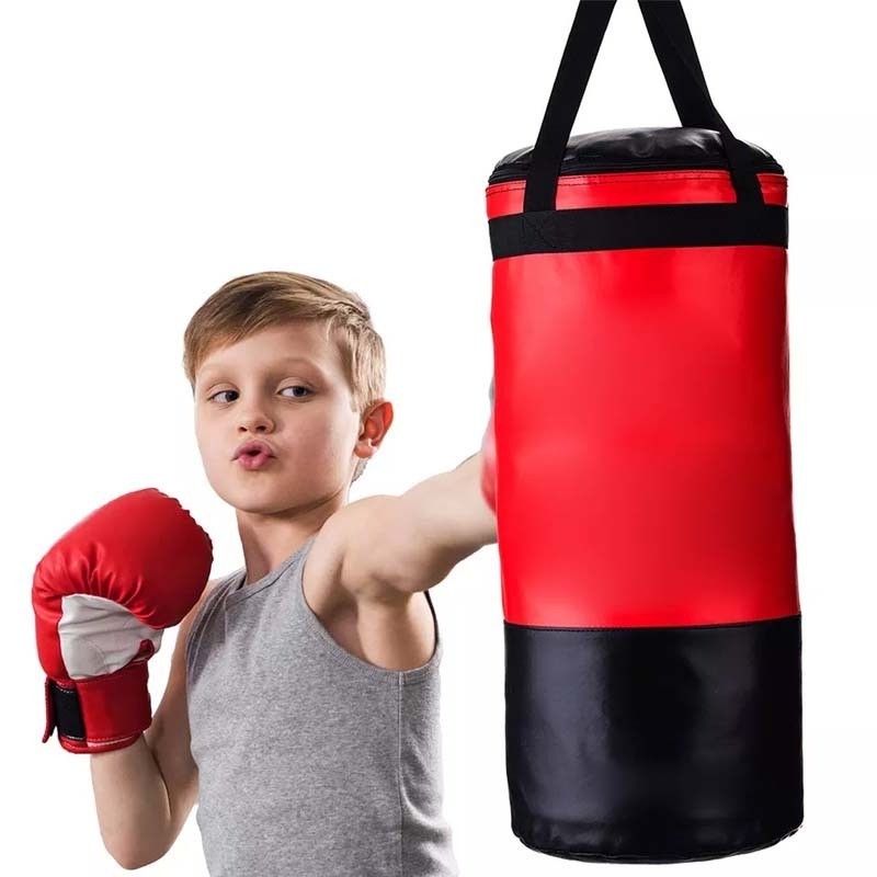 2023 best High Quality Customize Design Kids Punching Bag and Gloves UNFILLED Hanging Boxing Bag for Sparring, MMA, Kickboxing.