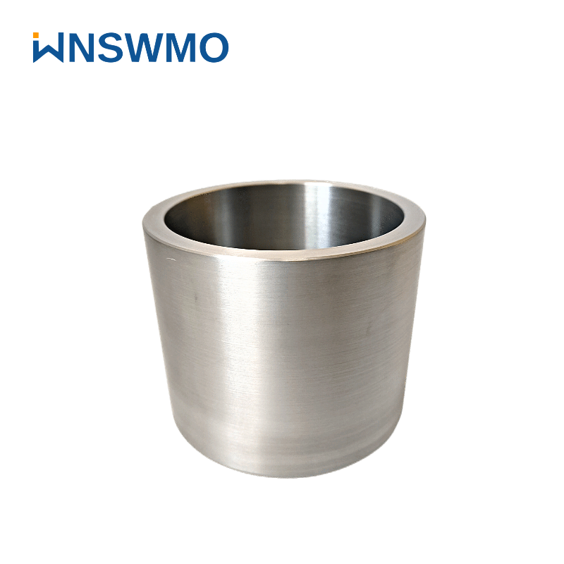 High temperature Tungsten and Molybdenum crucibles liner moly cup melting furnace for gold melting