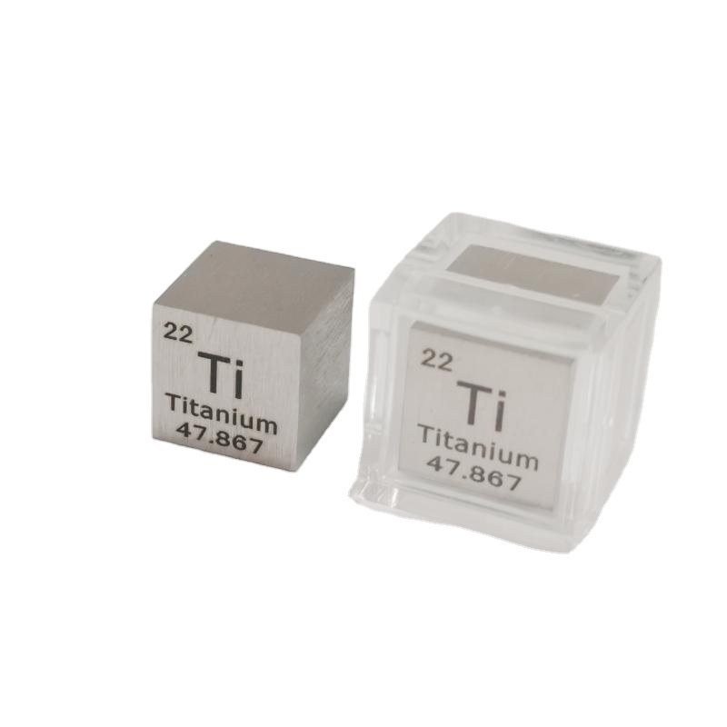 pure Titanium Ti metal cubes Aluminium cubes Ta cubes for collection periodic table of elements