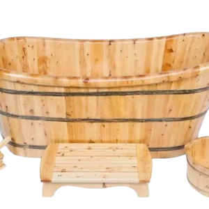 1.5M cedar wood bathtubs freestanding without tap factory price new products with good quality