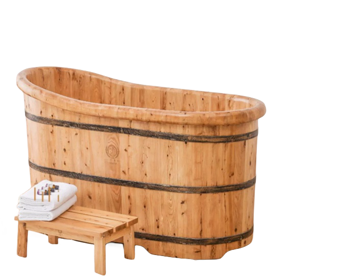 1.5M cedar wood bathtubs freestanding factory price new products with good quality