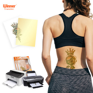 Winner Transfer DIY in Non-Toxic, Skin STICKER Safe Temporary Tattoo Adhesive A+B Paper