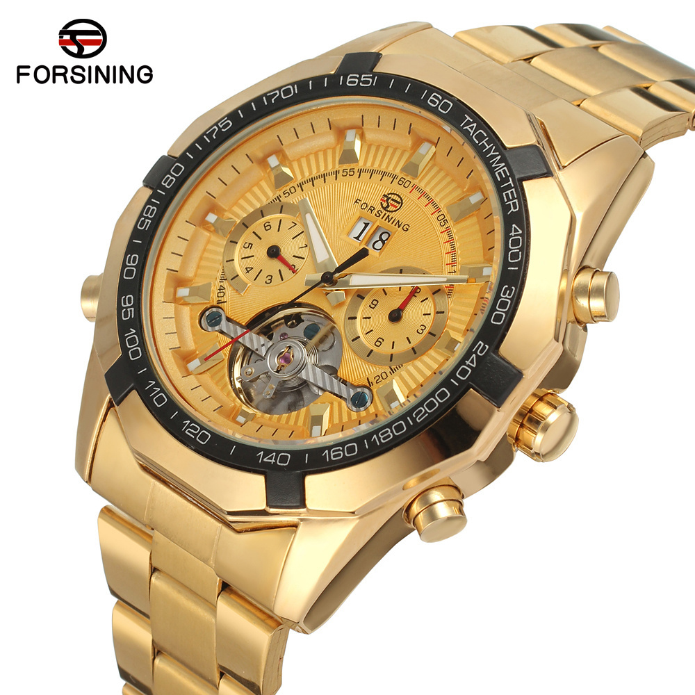 Relogio Men's Mechanical Automatic Tourbillion Watches Wholesale Forsining Luxury Stainless Steel Men Tourbillon Watch for Men