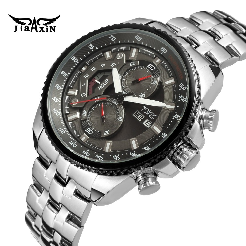 Forsining Factory Quartz Japan Movt Watch Stainless Steel 3ATM Water Resistant 316l Chronograph Luxury Mens Waterproof Watches