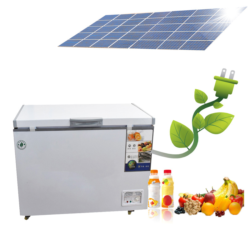 12V DC Commercial Horizontal Refrigerator 182L Top Open Single Door Fridge Solar Deep Chest Freezer