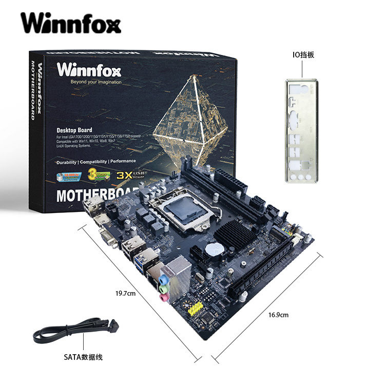 Winnfox support OEM H310 Ddr4 Lga 1155 Desktop Pc Computer Gaming Motherboards