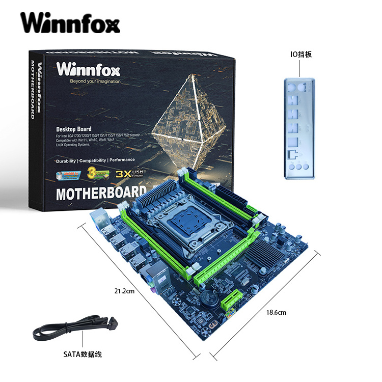 Winnfox X99 X79 Mainboard DDR4 DDR3 USB2.0 LGA2011 x99 x79 Desktop Computer Motherboard