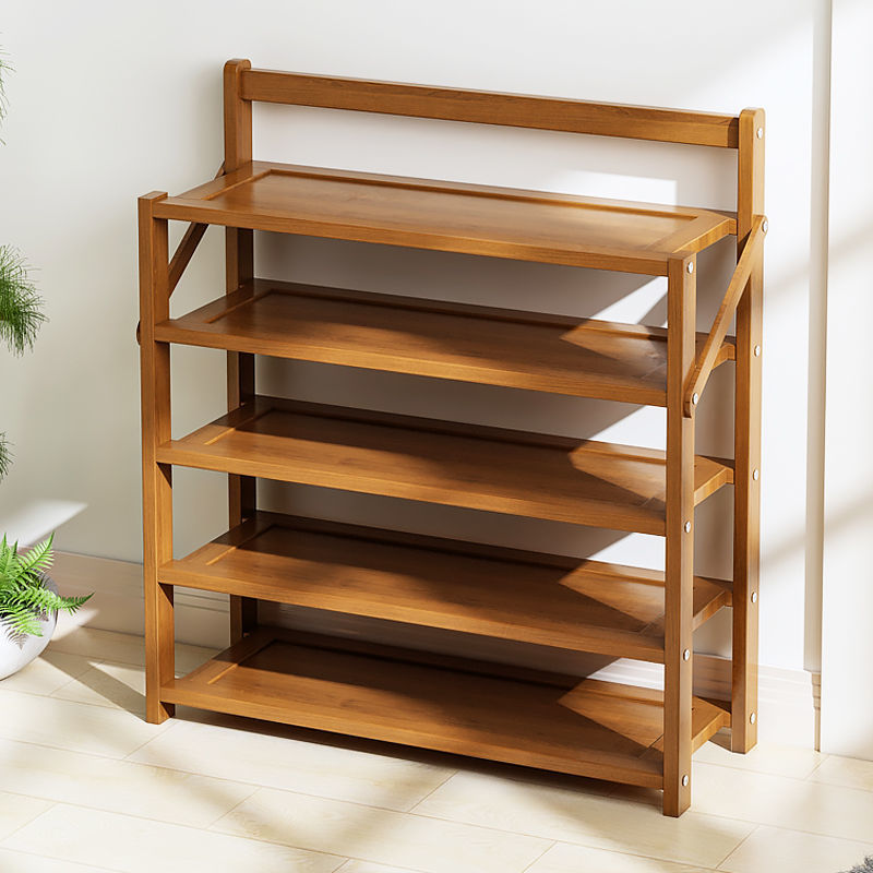 Stable And Durable 100% Natural Bamboo Rotating Shoe Rack Storage Cabinet