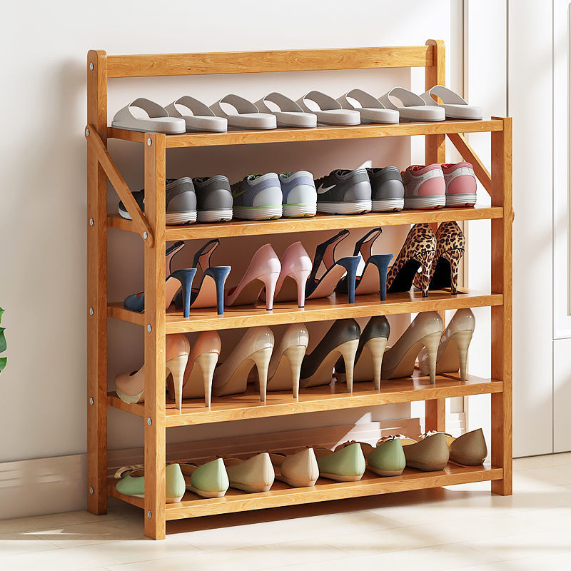 Stable And Durable 100% Natural Bamboo Rotating Shoe Rack Storage Cabinet