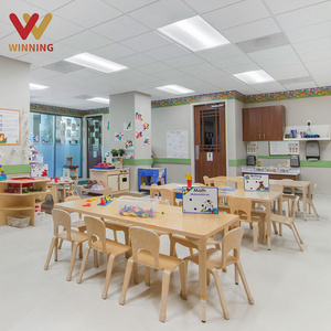 Winning Montessori Nursery Preschool Furniture Daycare Center Children Chair And Desk Set For Kindergarten Classroom Furniture