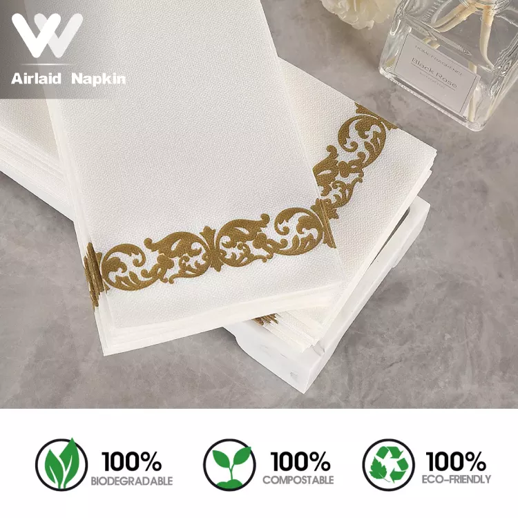 Winning High Quality Paper Napkins Wholesale Kitchen Tissue Paper Eco Friendly 1 Ply Multifold Fold Tattoo Hand Paper Towel