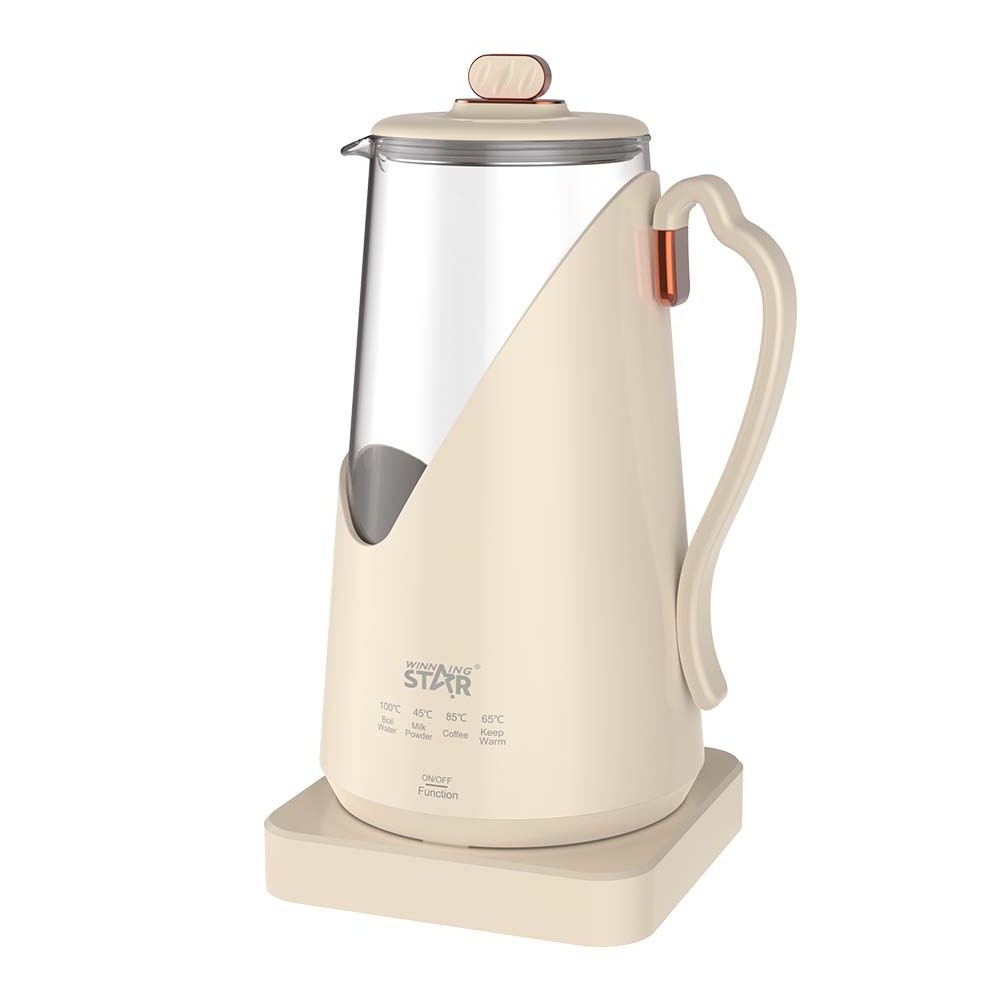 WINNING STAR ST-6032 1.5L Electric Teapot 1500W Stainless Steel Kettle  Temperature Control Electric Water Kettle