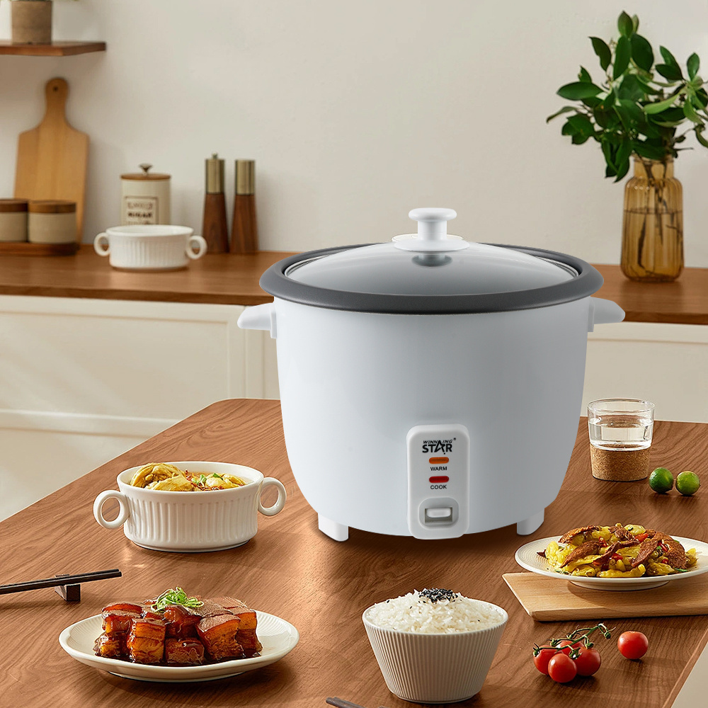 WINNING STAR 110V ST-2000 900W 2.2L New Electric Pot Style Mini Stainless Steel Personal Multicooker Drum Rice Cooker