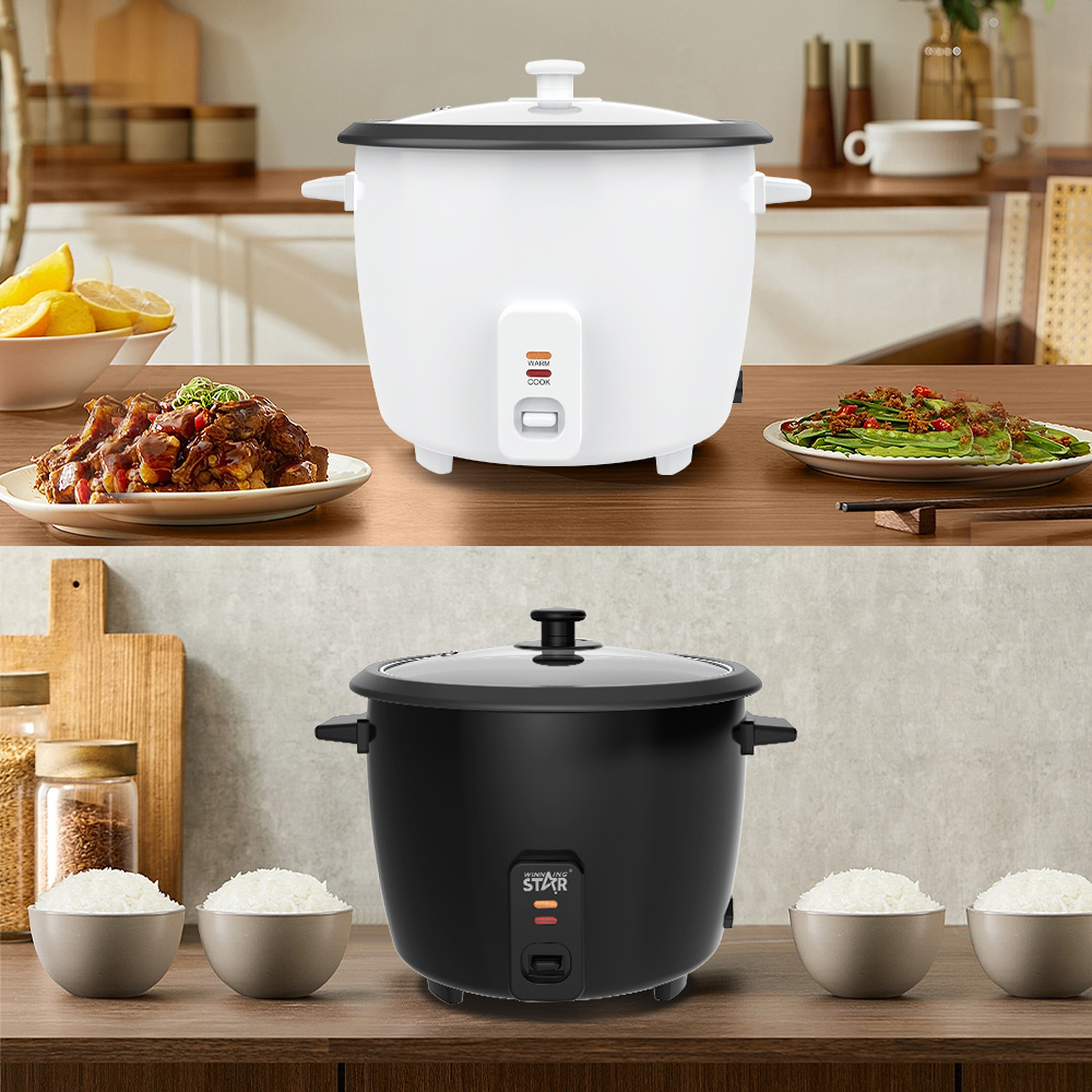 WINNING STAR 110V ST-2000 900W 2.2L New Electric Pot Style Mini Stainless Steel Personal Multicooker Drum Rice Cooker