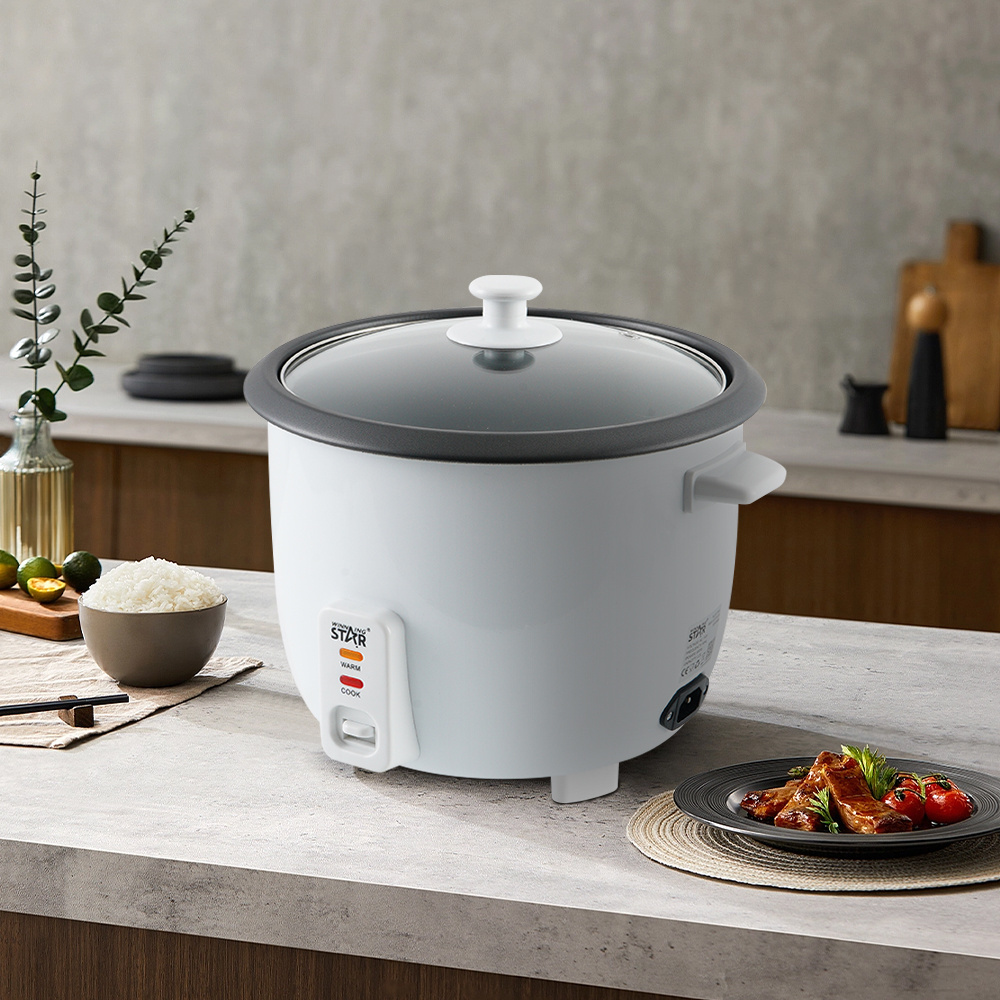 WINNING STAR 110V ST-2000 900W 2.2L New Electric Pot Style Mini Stainless Steel Personal Multicooker Drum Rice Cooker