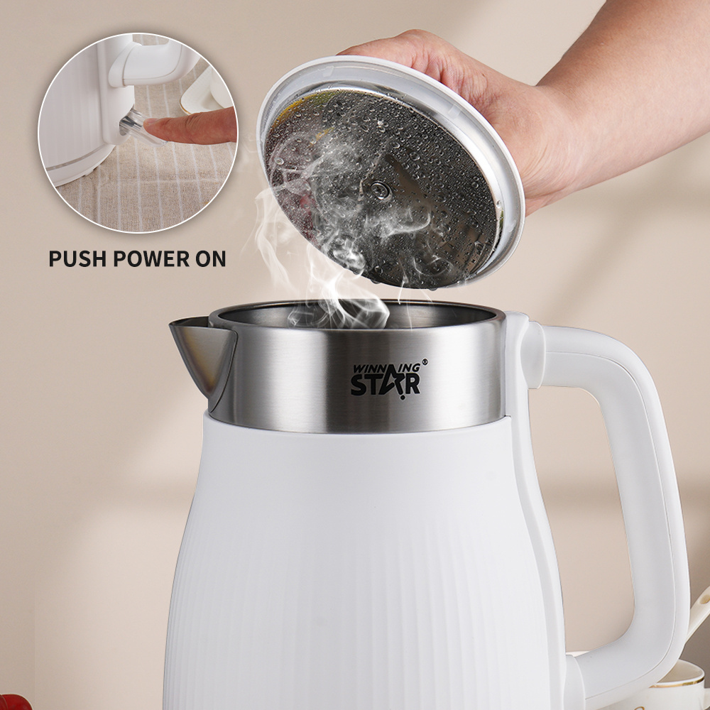 WINNING STAR 1.8L Home Appliance Boil Tea ST-6022 Hotel 304 Stainless Steel Water Electric Kettle For Tea