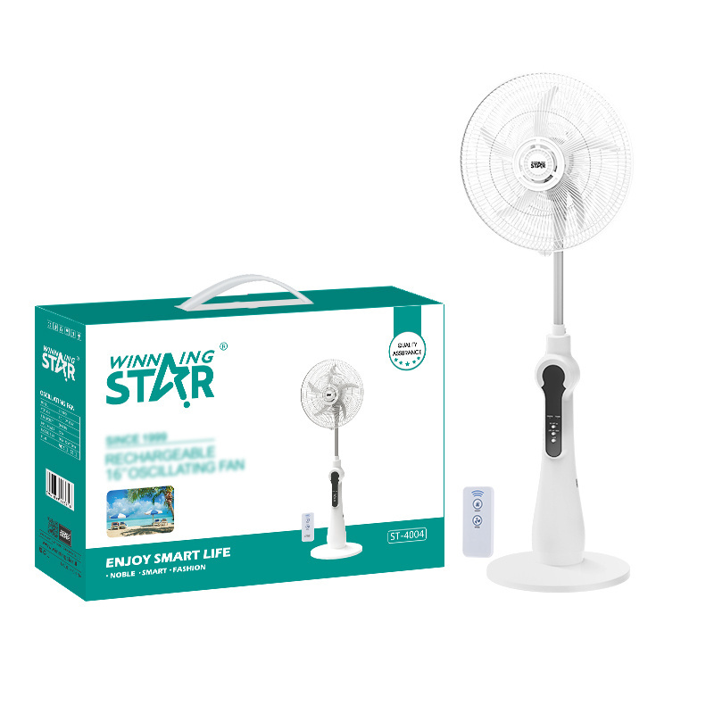 WINNING STAR Rechargeable 16inch  Standing Adjustable ST-4004 Electric Floor Fan