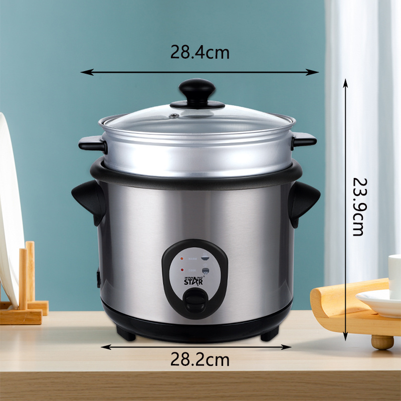 WINNING STAR Multifunction 1.8 L 700W ST-9351 Portable Stainless Steel 1.8l Mini Rice Cooker Electric