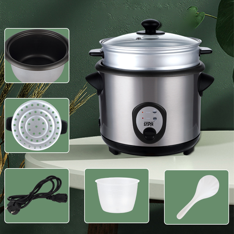 WINNING STAR Multifunction 1.8 L 700W ST-9351 Portable Stainless Steel 1.8l Mini Rice Cooker Electric