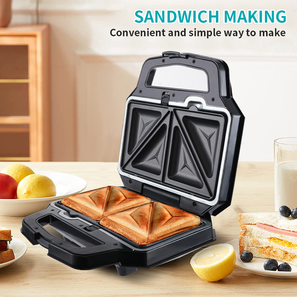 WINNING STAR ST-9321 Electric Press Sandwich Nutty Maker Plate Non-Stick Coating Aluminum Plates Toast Sandwich Maker