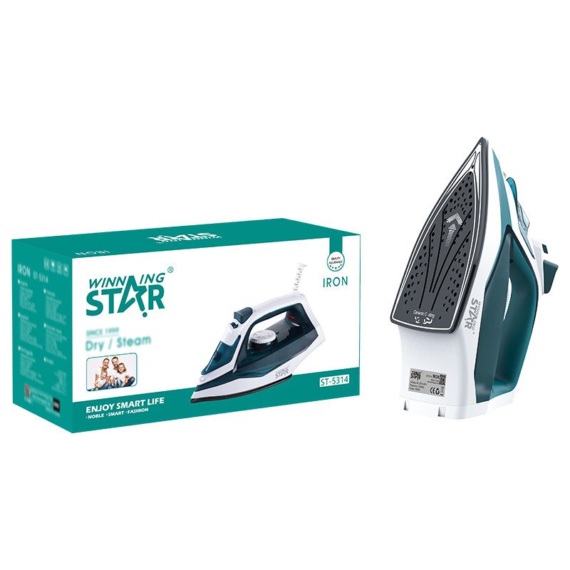 WINNING STAR ST-5314 2000W Factory Best Selling Electric Portable Steam Iron for Ironing Clothes Ceramic Travel Mini Steam Iron