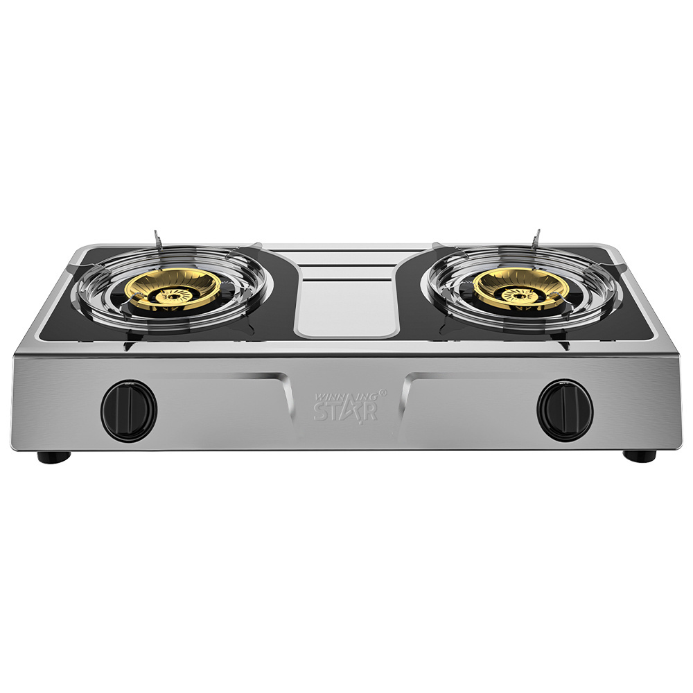 WINNING STAR Kitchen Appliances Burner Cooktops Stove ST-9654 Stainless Steel Portable Slow Gas Cooker Pot Stands