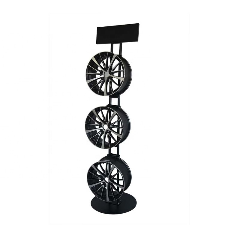 Metal Automobile Wheel Hub Stand Car Accessories Tire Wheel Rim Display Shelf Rack