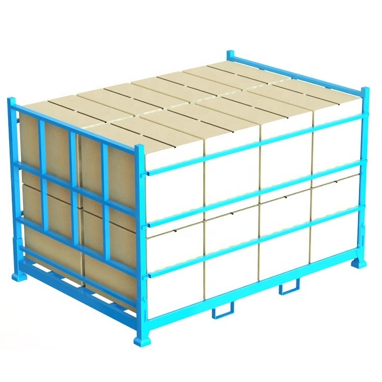 Warehouse Metal Stacking Shelves Customized Portable Detachable Racks,Detachable stackable poles rack for sea food storage