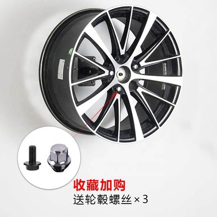 Customised wall mounted rotate Metal Car Rims Display Rack Wheel Tire Rack