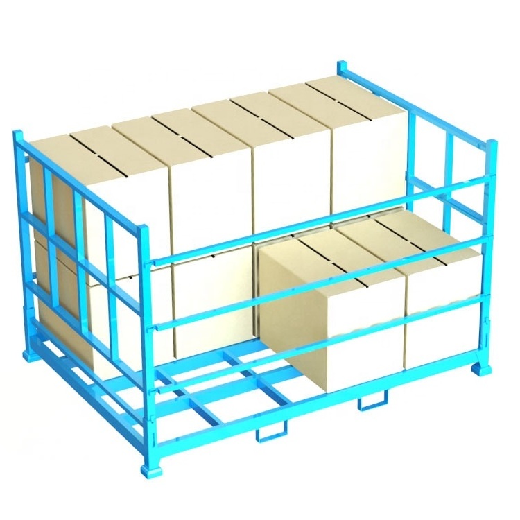 Warehouse Metal Stacking Shelves Customized Portable Detachable Racks,Detachable stackable poles rack for sea food storage