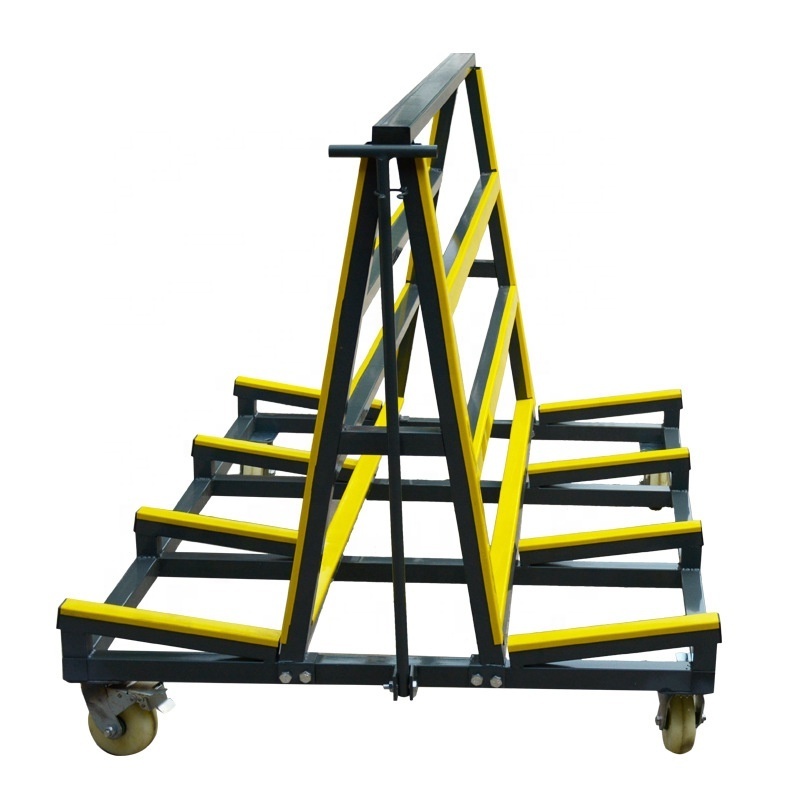 foldable cheap folding warehouse glass transportation rack