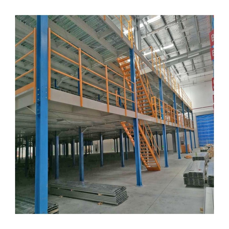 hot sale Heavy duty industrial storage warehouse racks pallet racking systems attic loft mezzanine floor platforms