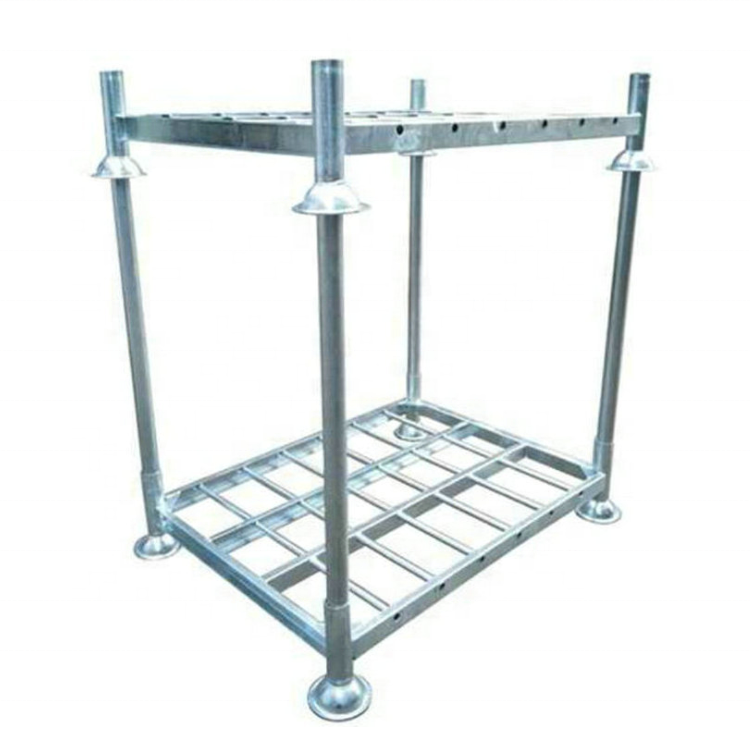 Heavy duty metal stillage storage rack stacking racks industrial pallet stacking frames