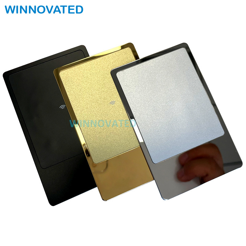 Blank 24K Gold NFC Contactless Metal Card With NFC Chip